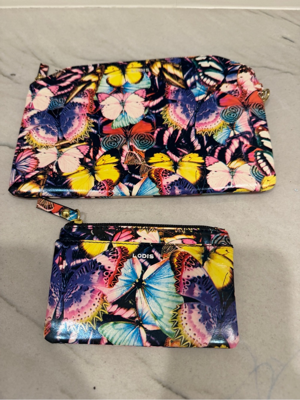LODIS Multicolor Butterfly Wristlet Pouch and Coin Purse NWOT - Picture 10 of 11
